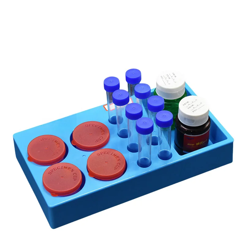 ABS Laboratory Combination Test Tube Rack Urine Specimen RackTest Tube Rack Storage Box Laboratory Centrifuge Test Tube Rack
