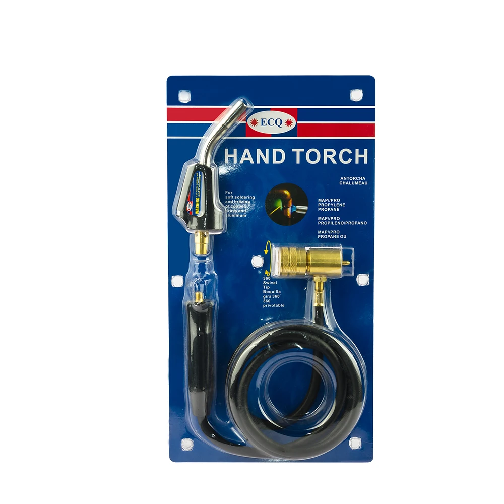 Factory Supply MAPP welding brazing plumbing work torch ignited instantly welding hand torch with hose