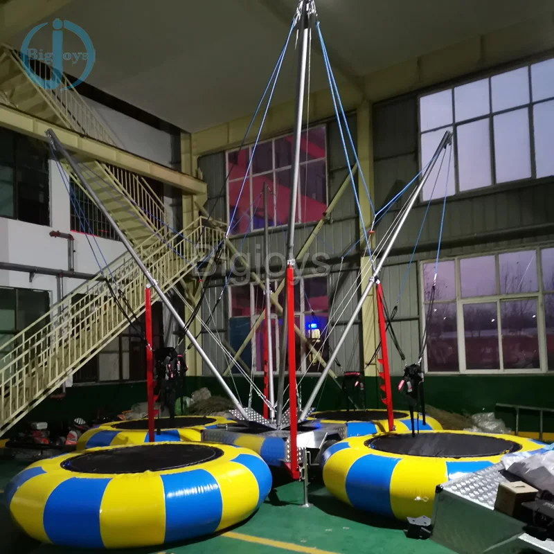 China hot sale best mobile bungee trampoline price Circular bungee jumping for 4 people Factory wholesale price