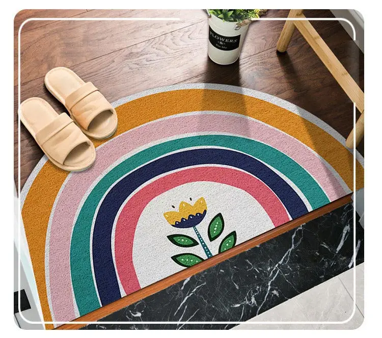 QIANQIAO Cheap price PVC coil entrance home rainbow door mat for outdoor
