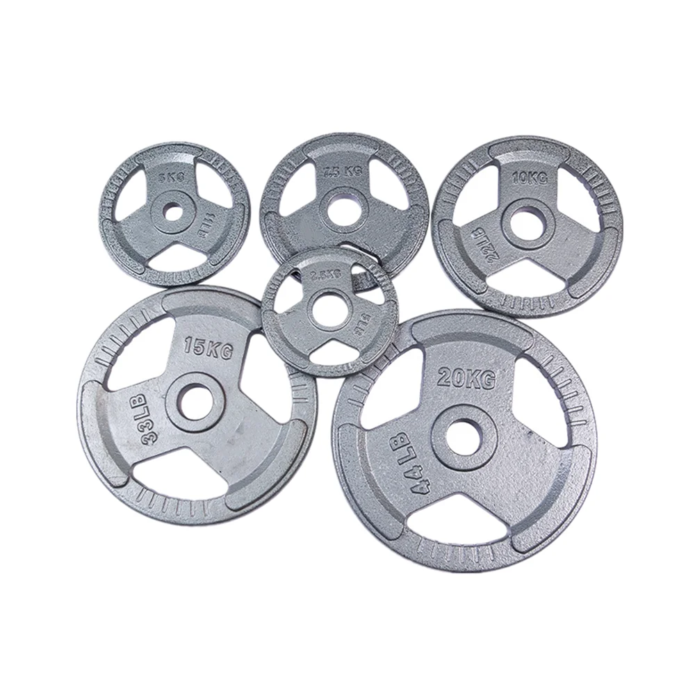 5kg 10kg 15kg 25kg Lifting Wholesale Custom Gym Cast Iron Bumper Standard Barbell Weight Plates Sets For Home or Gym Fitness