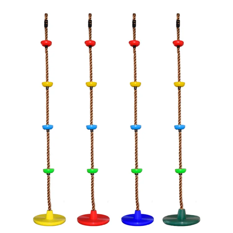 FANDING Climbing Rope Swings for Trees Heavy Duty Plastic Disc Swing Seat for Kids and Adults