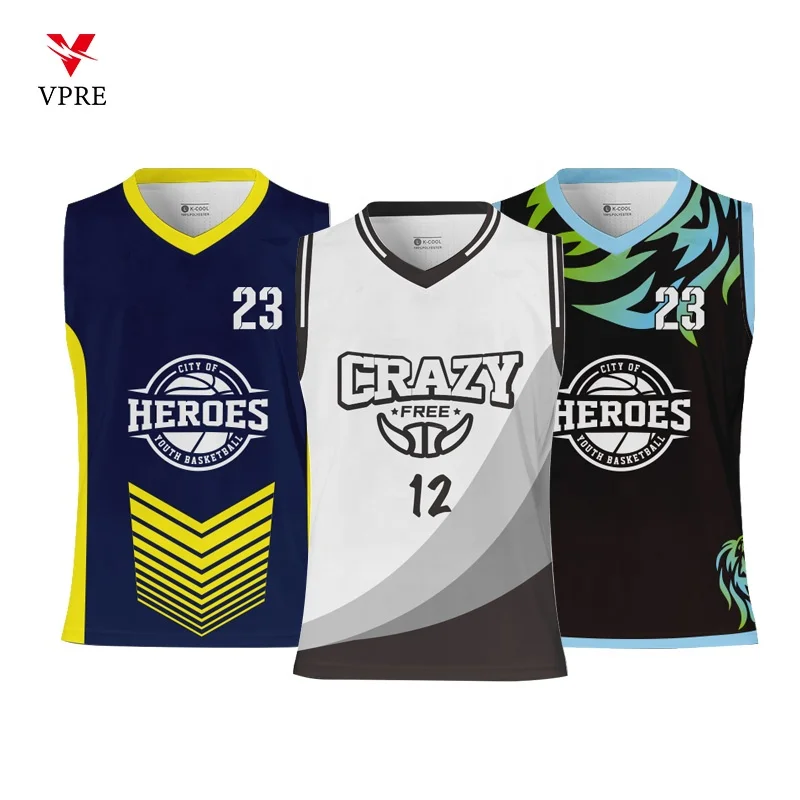 High Quality Kids Basketball Uniforms Custom 100% Polyester Mesh Throwback Breathable Basketball Jersey For Boys