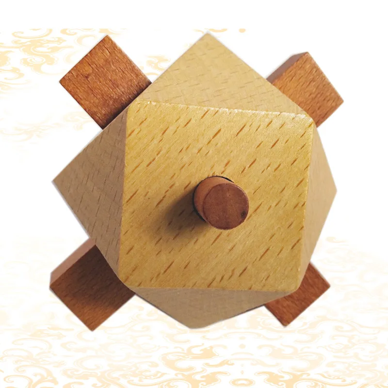 New Wooden Puzzle 3D Intelligent Brain Teaser Adult IQ puzzle Building block Luban lock Educational Toys For Kids