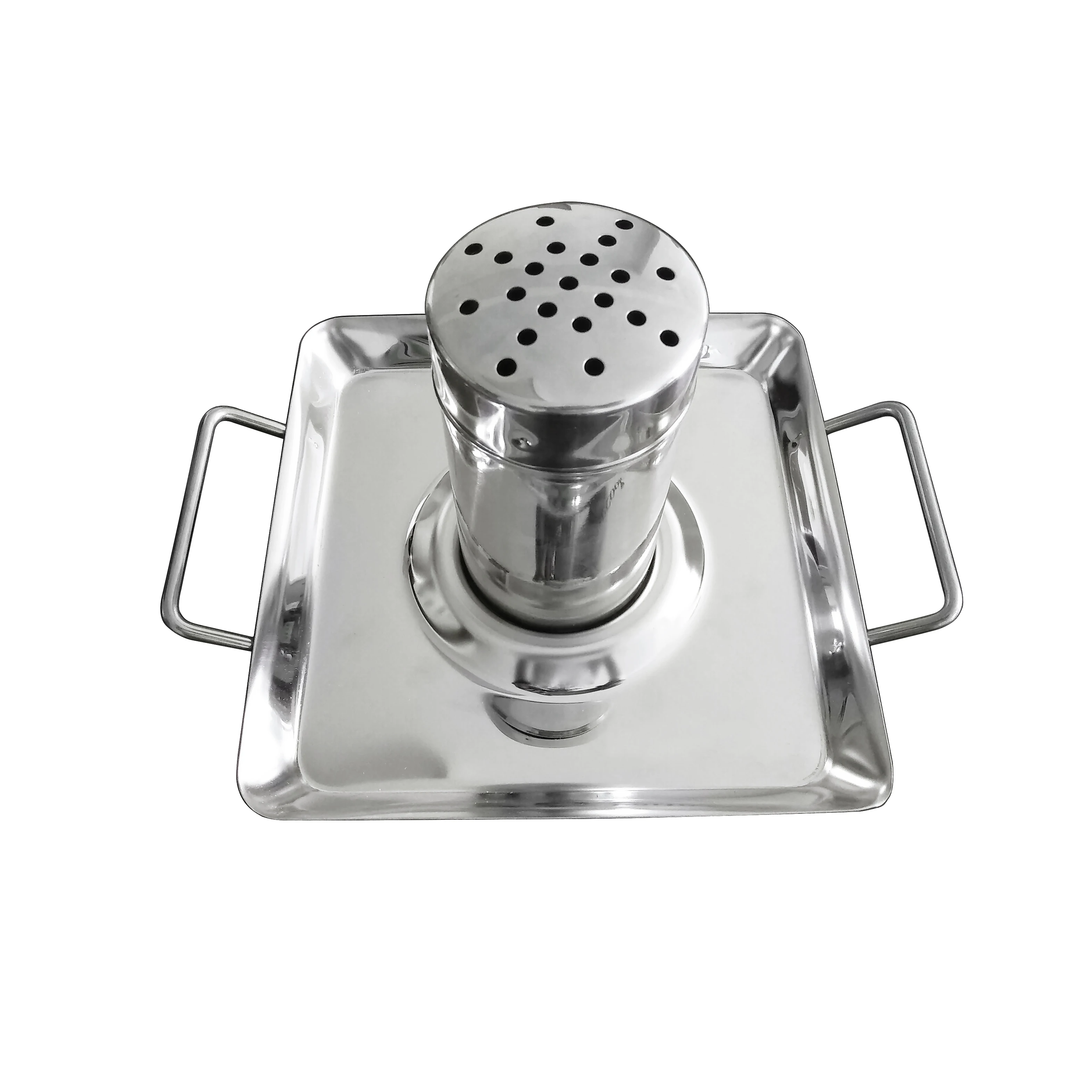 Beer Can Chicken Roaster Rack With Drip Pan Barbecue Stainless Steel BBQ Roasting Holder for Grill Smoker or Oven