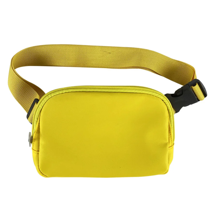 2023 fashion new waterproof sports nylon waist bag Customized Color and logo Lulu Belt Bag