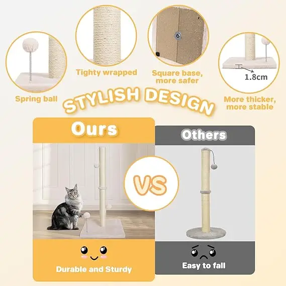 wholesale New design kitten toy Cat Scratching Post Cat Tree Scratcher