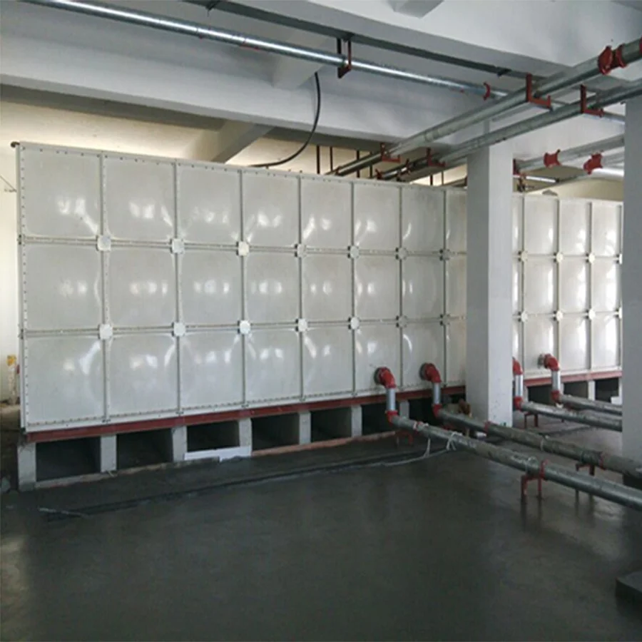 Huili frp modular tank 50m3 grp water tank fire sprinkler system, hydrant grp fiberglass drinking water tank