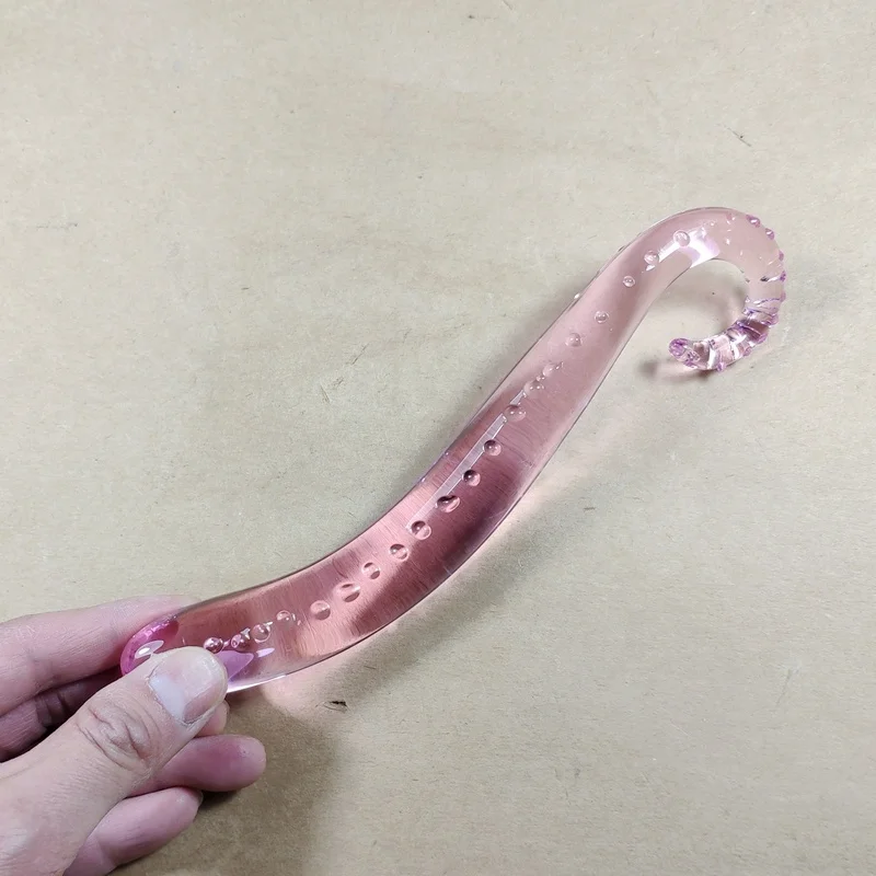 Factory Direct Sale High Quality Glass Sea Animal Dildo/Sea Animal Glass Dildo/Cute Pink Hippocampus Dildo for Adult Sex Life