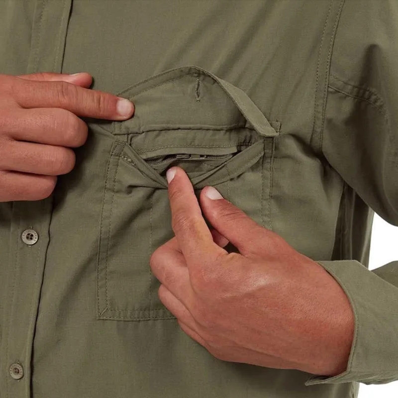 2024 Wholesale 100% Polyester Customized Breathable Multifunctional Button Fishing Shirt