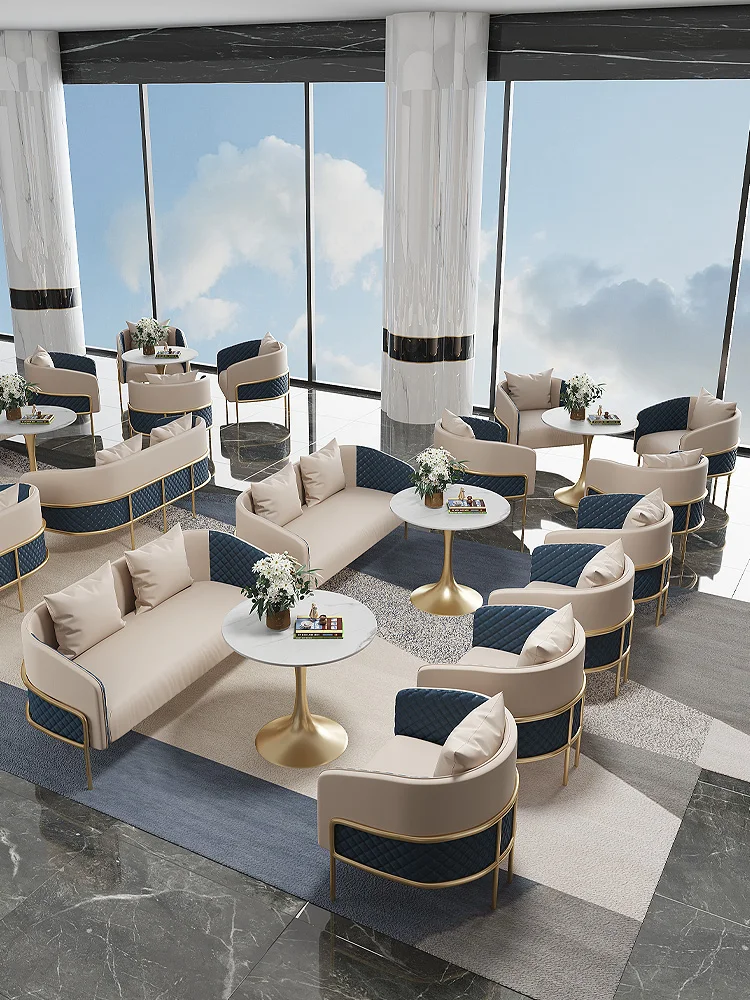 Dessert milk tea coffee shopping restaurant reception booth sofa modern table and chair