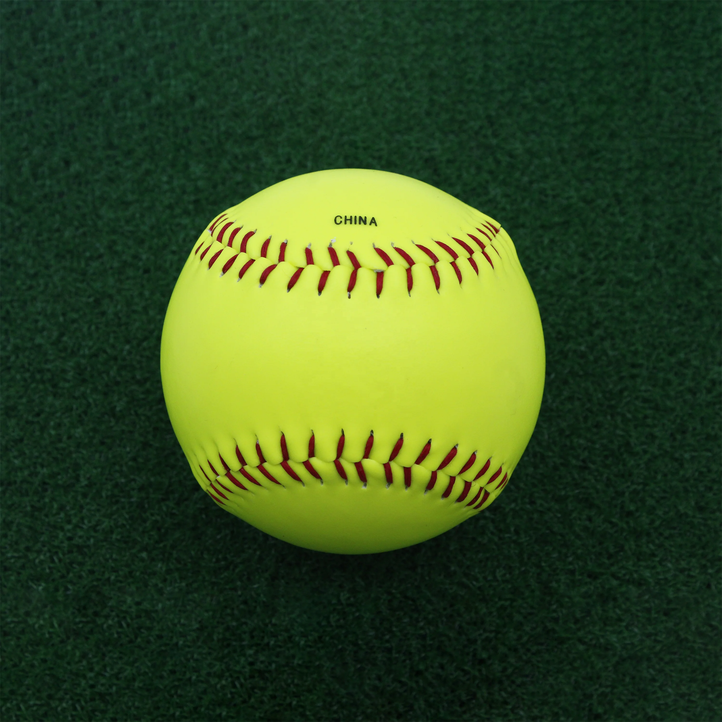 Factory Price 12 Inch Synthetic Leather Cover Softball High Grade Cork Center WESTON S300Y PRO