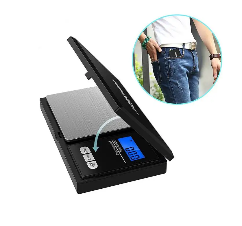 Wholesale 0.01g Portable Mini Electronic Weighing Kitchen Scales Pocket Digital Scale For Jewelry Gold Gram Balance