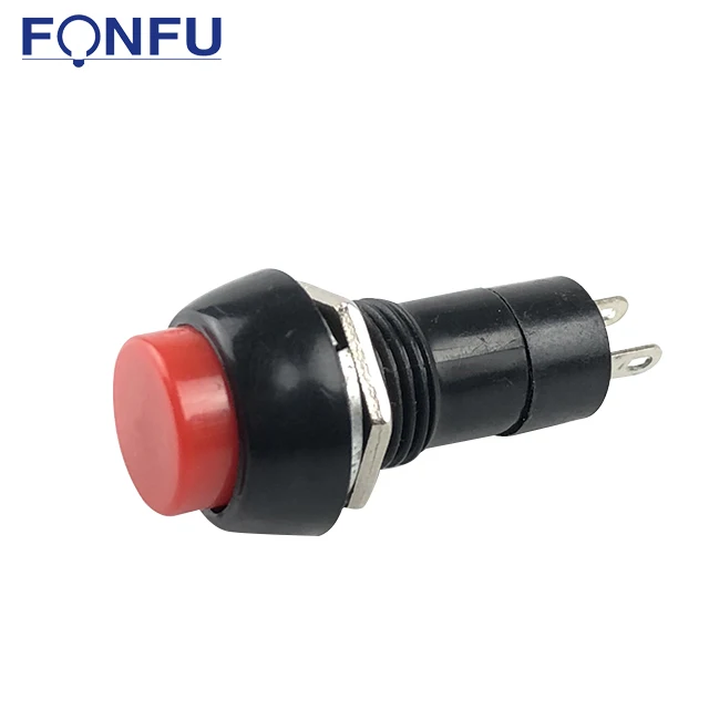 PBS-11A Latching Push Button Switch With Round Red Button 3A 250V ON-OFF Self reset switch