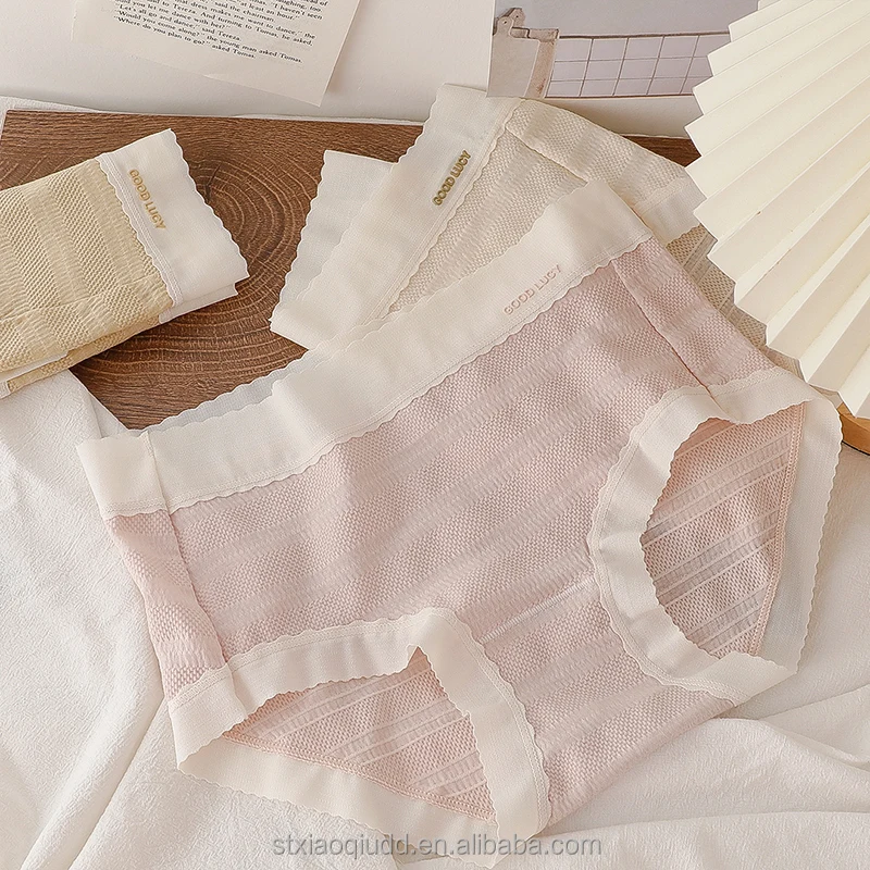 Autumn new puffy cotton simple hip color wholesale matcha girls traceless briefs comfortable women mid waist seamless panties