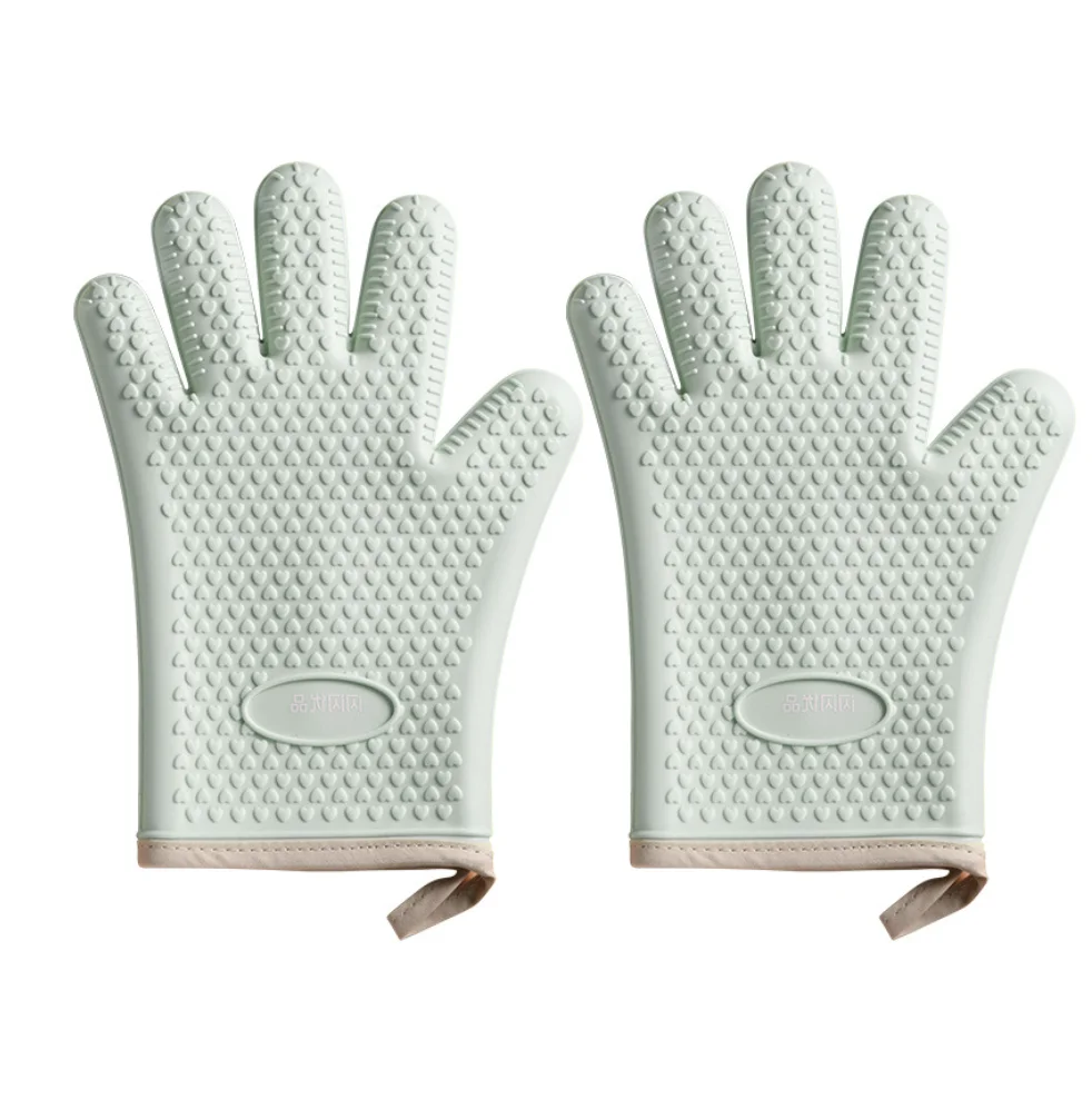 Waterproof Anti Scalding Bump Design No Odor Gloves Easy To Clean Kitchen Utensils  Silicone Glove Oven gloves