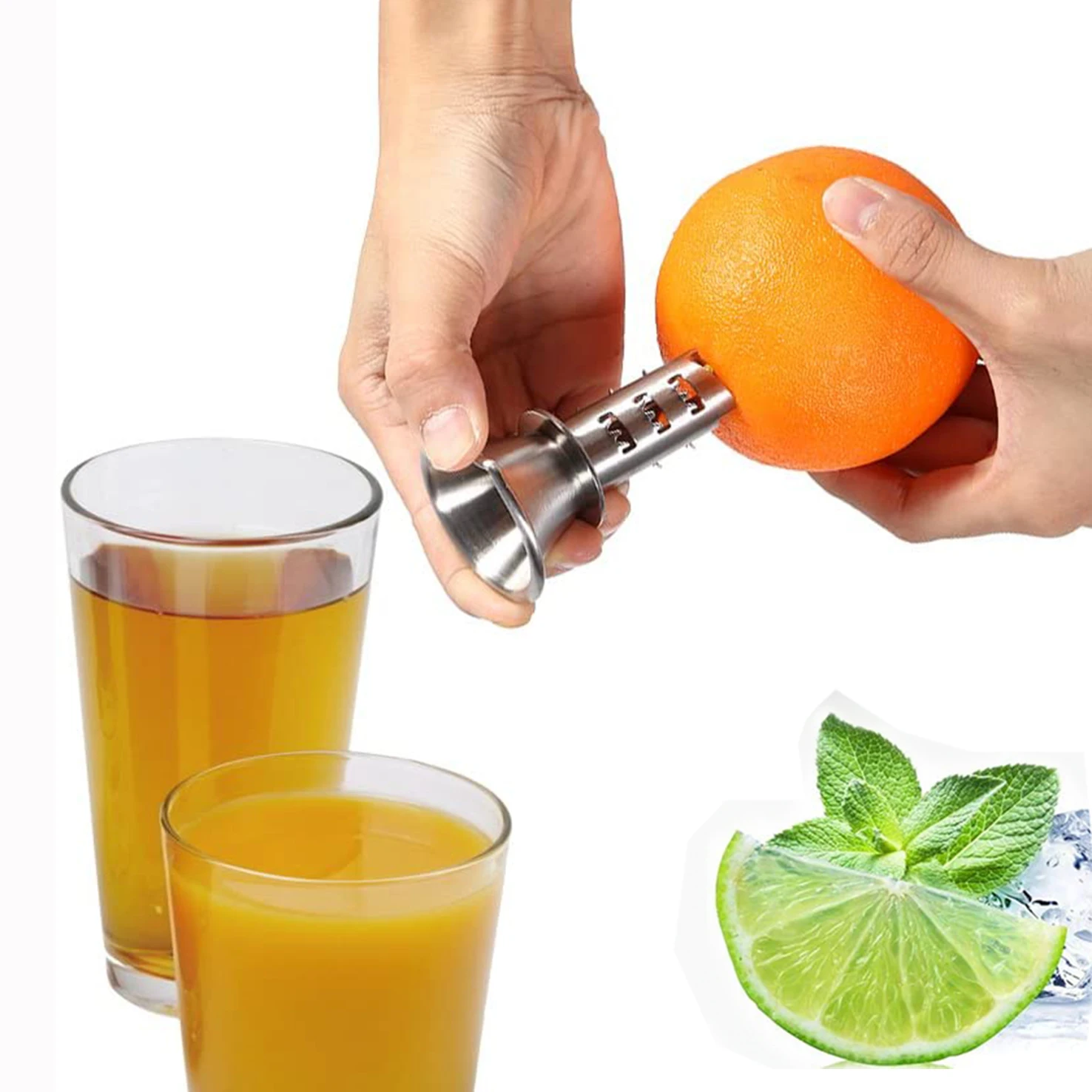 E-PIN Stainless Steel Citrus Orange Fruit Squeezer Juicer Manual Hand Pess Lemon