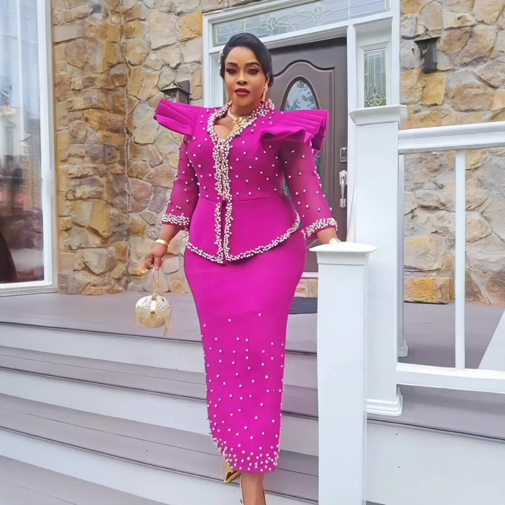 Favourite Rich Aunty African Dresses suit Woman African Dress mesh gauze African  Dresses For Women