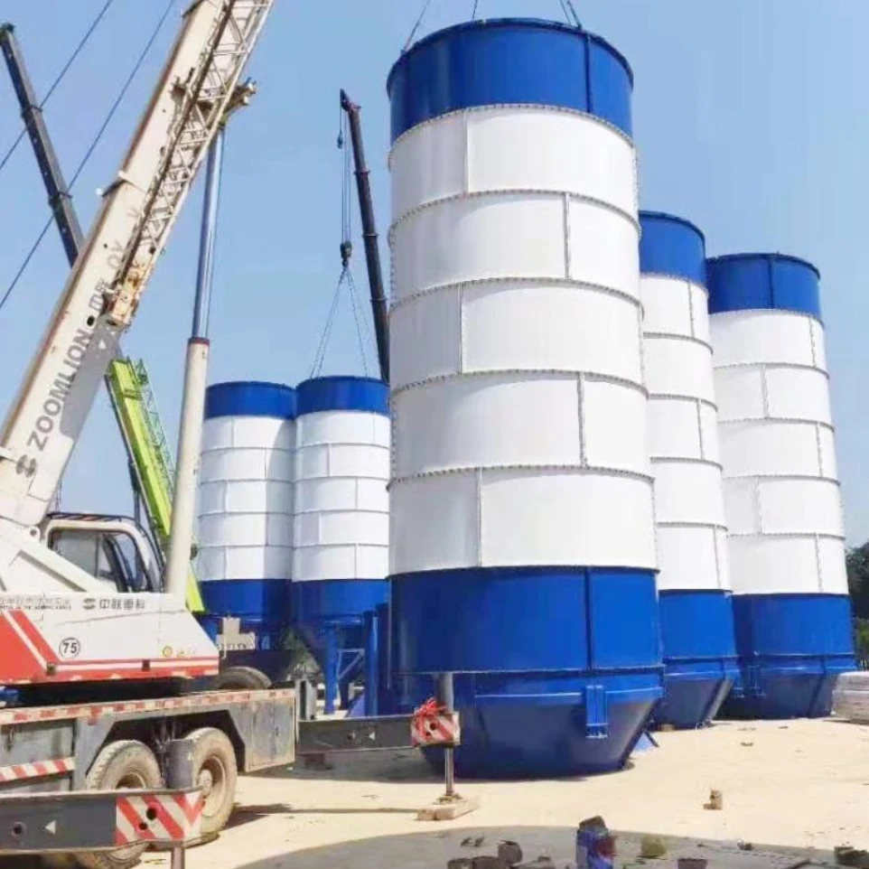 Factory 50 ton to 300 ton bolted Cement Silo fly ash sectional cement storage Powder silos