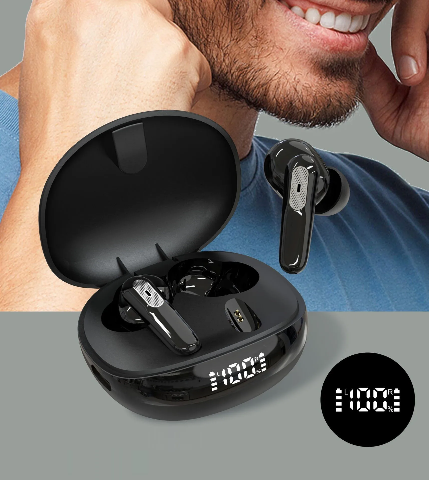 Patented wireless headphone gaming headset7.1 in ear headphones wireless blue tooth