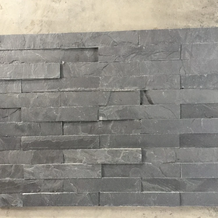 Hotel Building Rustic Cultural Exterior Wall Tile Slate Composite Wall Black Slate Price For Building