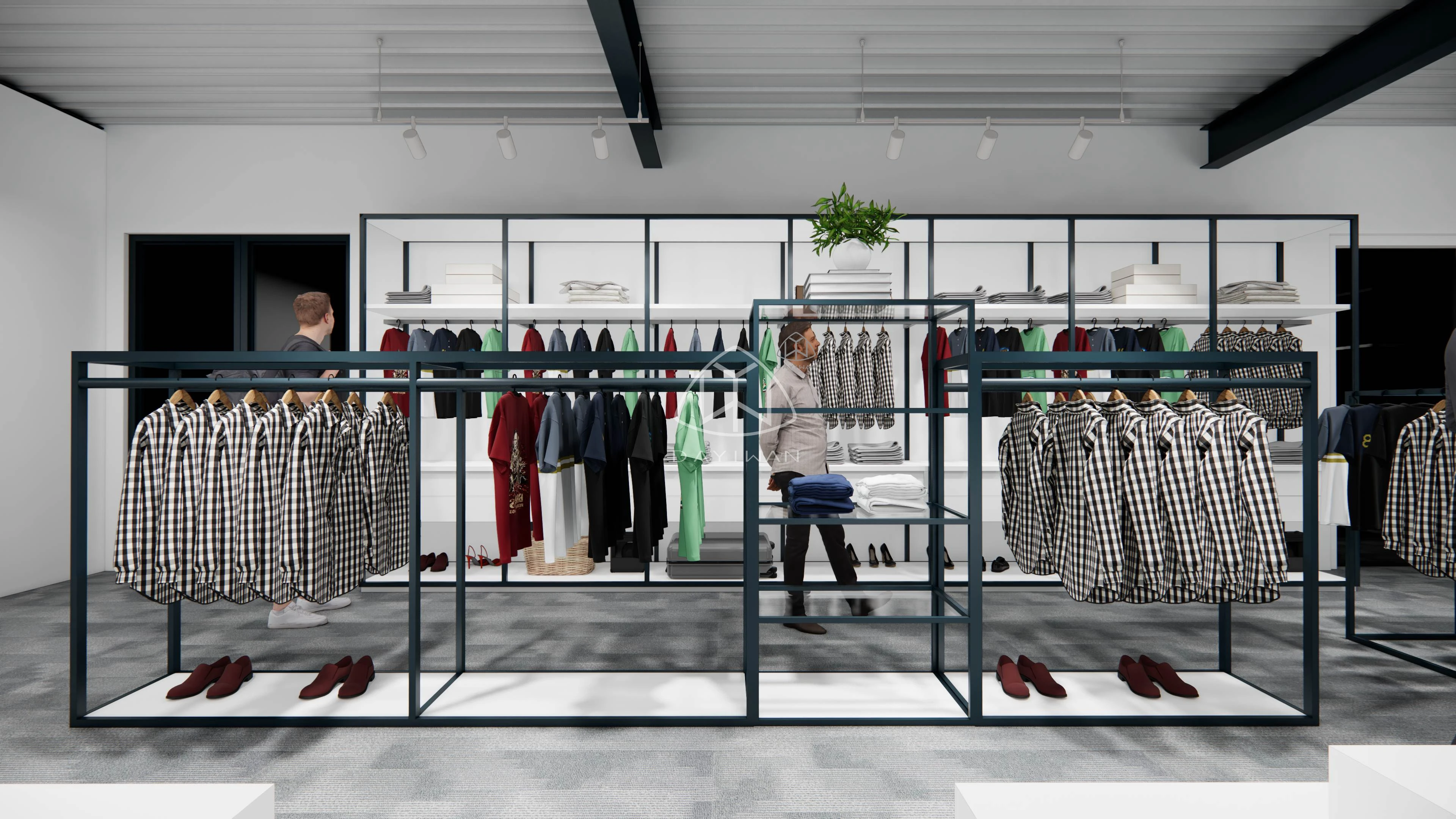 Wholesale High Quality Professional Sports Shop Interior Design Sport Shoe Display Retail Sports Shop Design