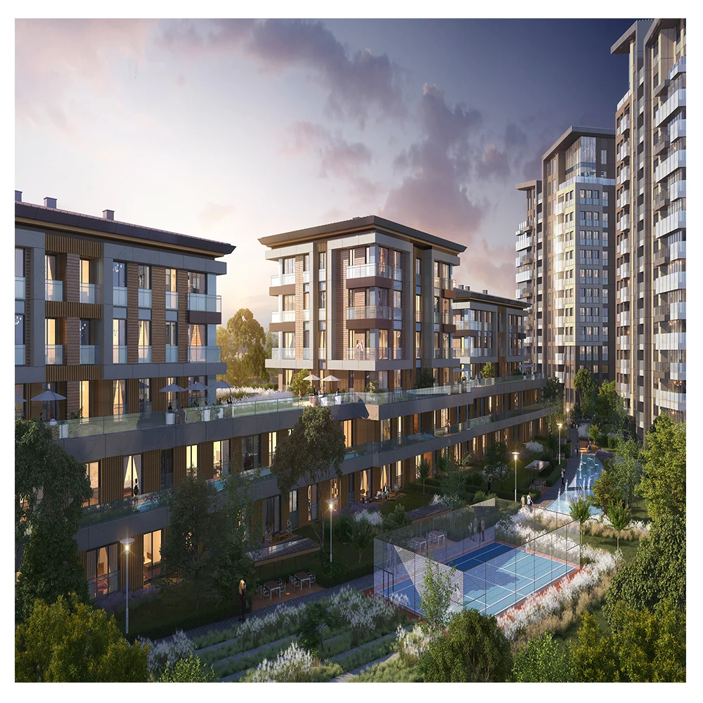 
Hot Selling Architecture Animation Visualization Service 3D Perspective View Exterior Rendering 