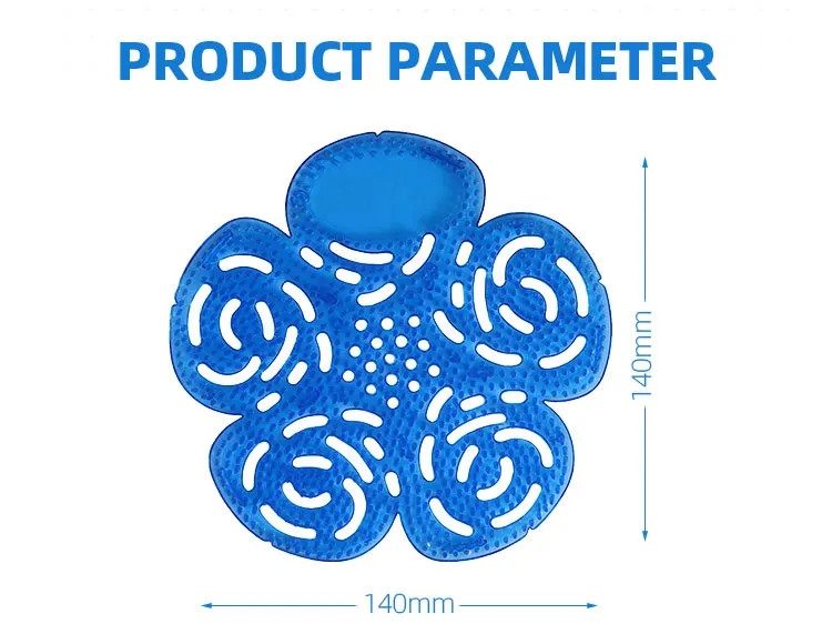 Washroom Urinal Screens Deodorizer Anti Splash Manufacturer Wave Urinal Deodorizer Screen Flower Shape Custom Logo Air Freshener