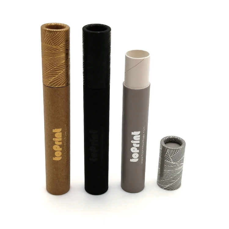 
Custom Eco Friendly Tubes Box With Eva Insert Kraft Paper Tube For Cbd Oil Packaging 