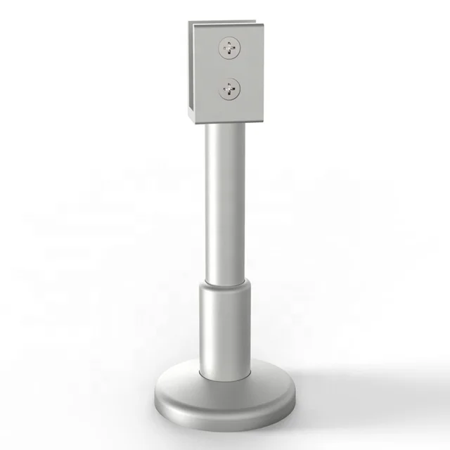Cubilox 6063 Bathroom Toilet Partition Cubicle Hardware Support Foot Panel Holder Manufacturer Aluminum Public Toilet Systems