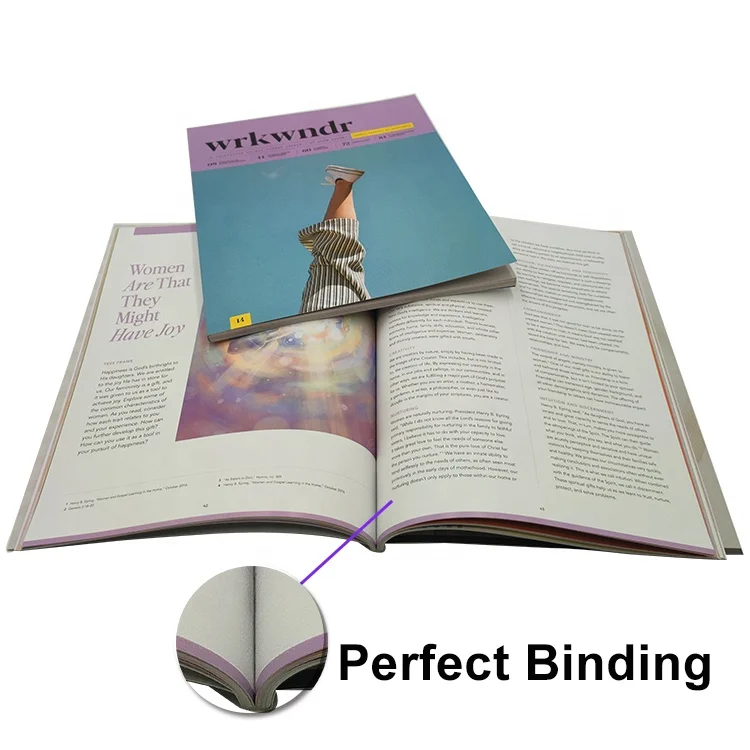 High Quality Printing Service A4 A5 Customized Size Manual Journal Magazine Catalog Brochure Flyer Printing