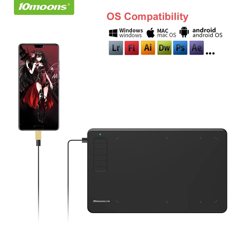 professional design  electronic battery free digital pen handwriting drawing graphic tablet