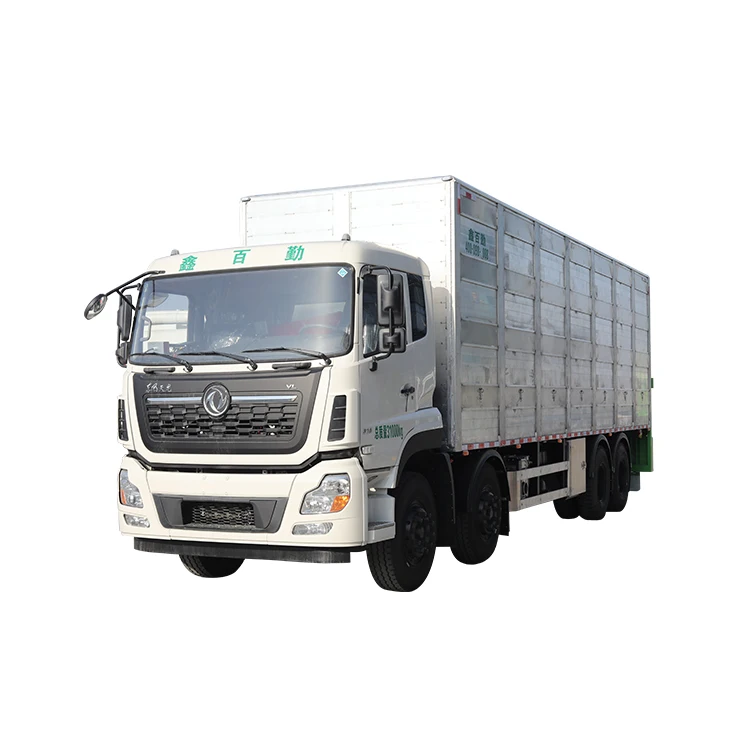 Dongfeng 9 6 м 8x4 360 лошадиных сил 4/2 напольный Алюминиевый Грузовик для перевозки свиней в