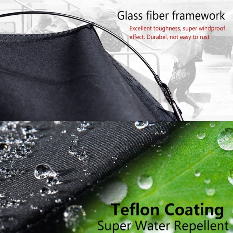  Windproof Men Black Coating 10K Parasol Wind Resistant Folding Automatic Rain