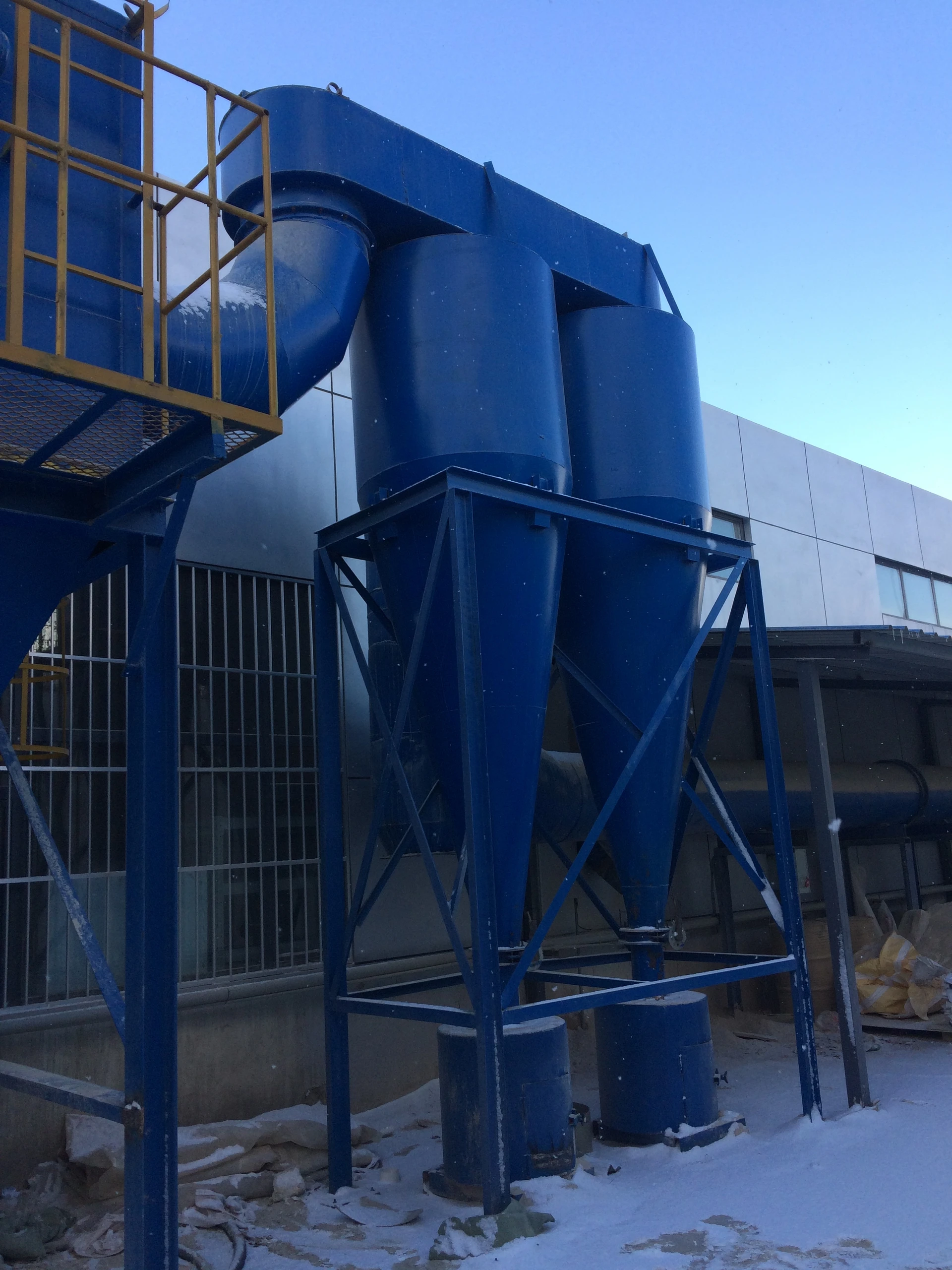Customizable 1500mm High Efficiency Carbon Steel Cyclone Dust Collector Factory Direct for Workshop Use