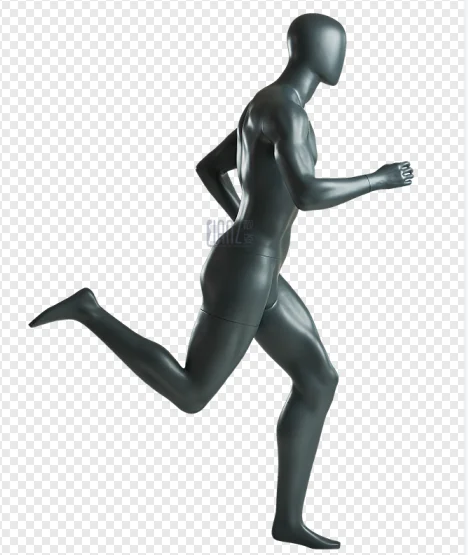 Wholesale fiberglass running sport mannequins adult female clothes window display mannequin