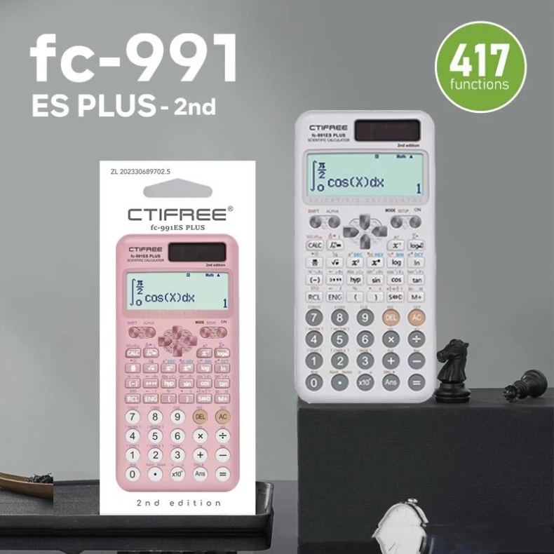 991ES PLUS II Transparent Model Scientific Calculator 417 Functions For Students Back To School calculadora cientifica