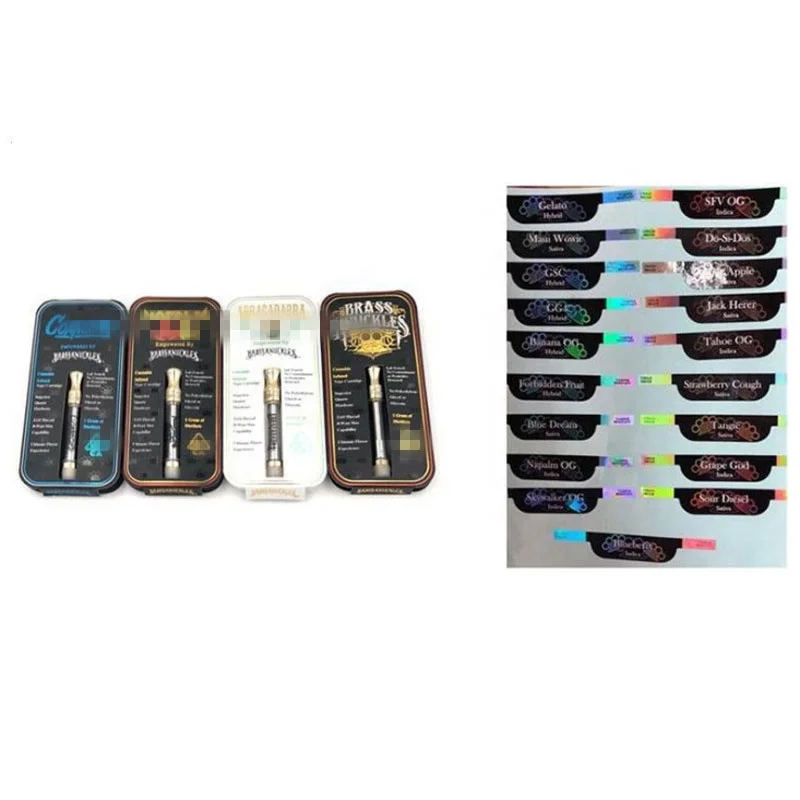 
Custom Cartridge Packaging For Brass Knuckles Cartridges 0.5ml 1.0ml Thick Oil Atomizer Vape Pen 