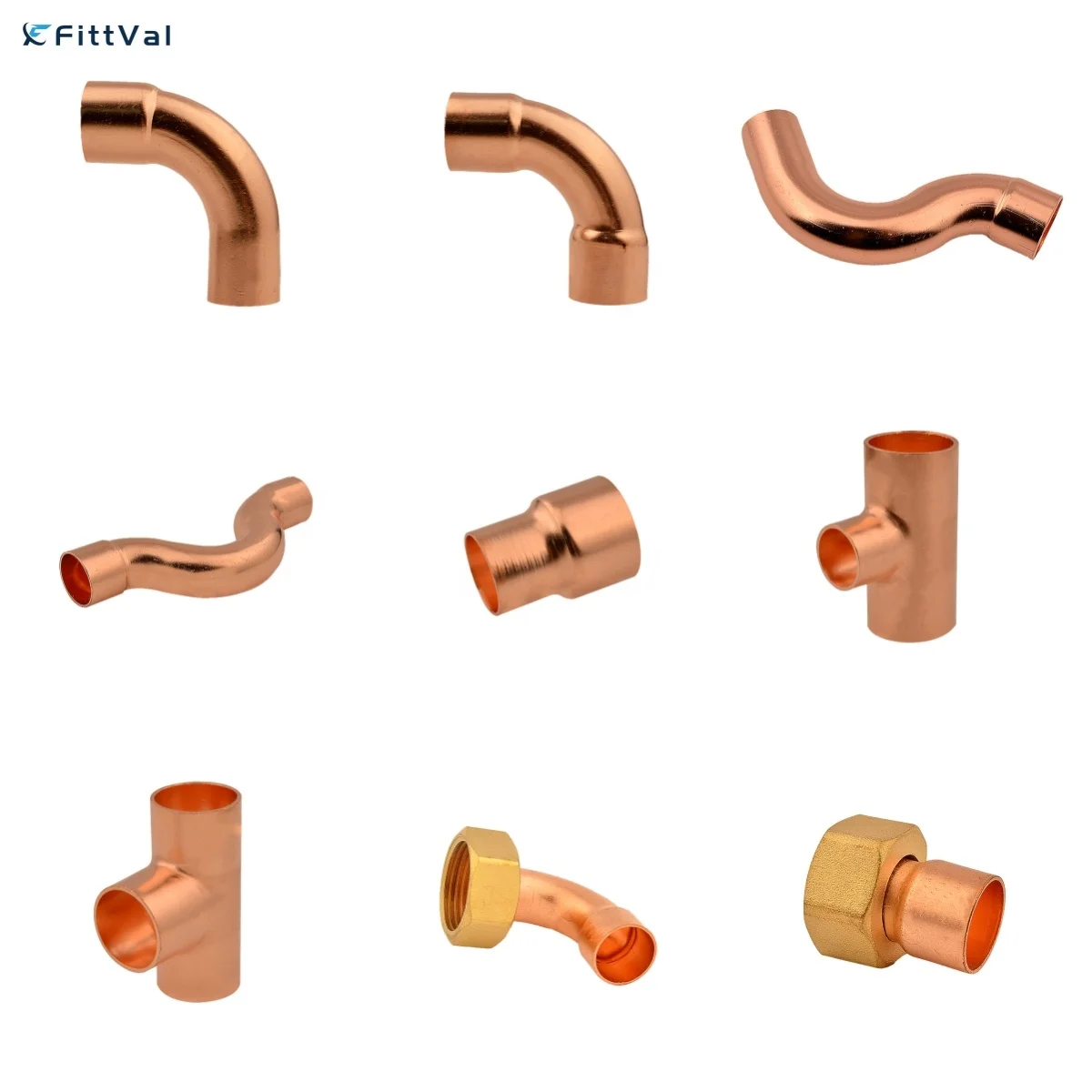 Factory Custom Tee Connection 3 Way Solder Joint Reducer Copper Fittings Plumbing for Water