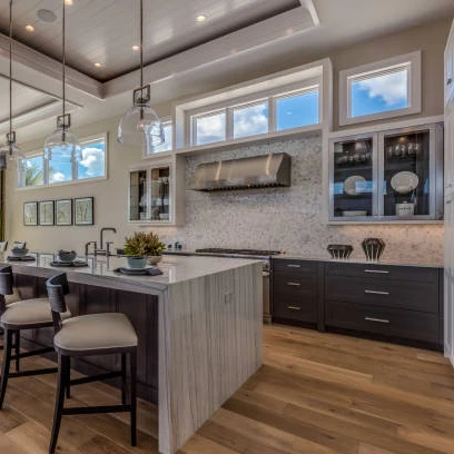 Welbom High Quality Experienced Manufacturer Traditional Style Import Units Kitchen Cabinet with Island countertop