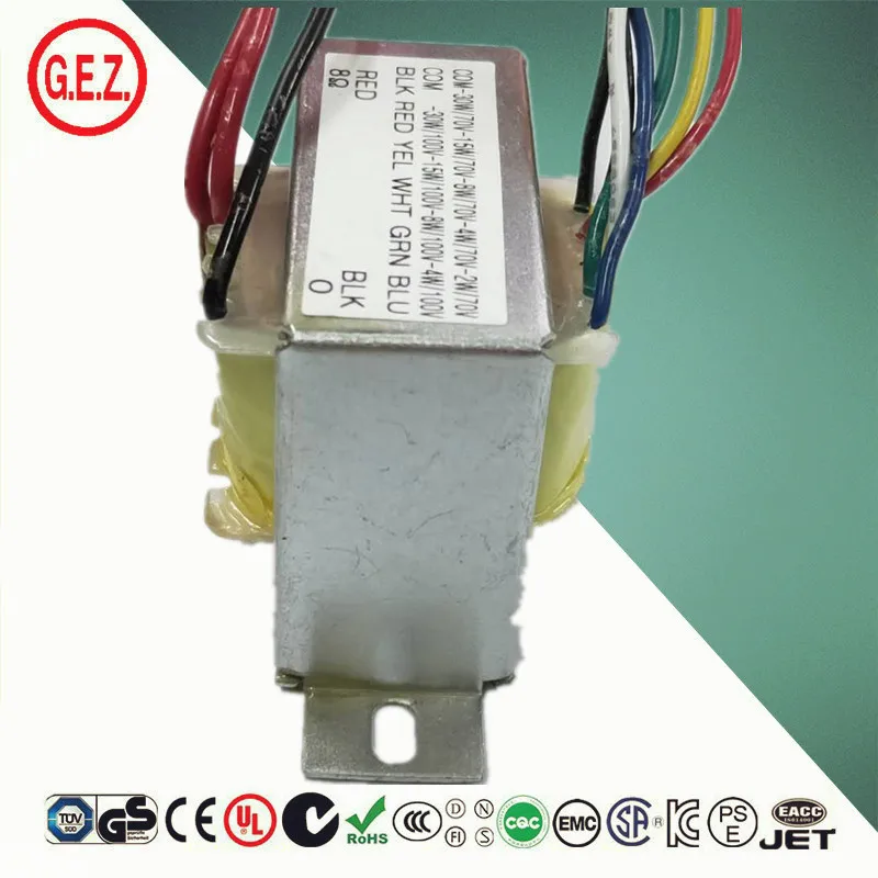 70vV 100V 30W 15W 8W 4W EI48 трансформатор аудио индивидуальные масляные силовые трансформаторы