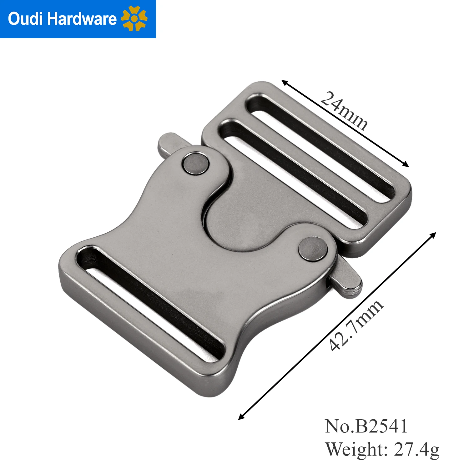 Multi Size Aluminium Side Release Buckles Metal Quick Side Release Buckle With Lock For Strap And Belt