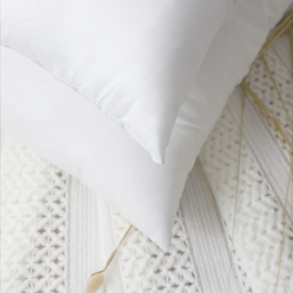 100% Polyester Bed Decorative Insert Square Pillows Indoor Decorative Pillow  Hypoallergenic Throw Pillow for Couch