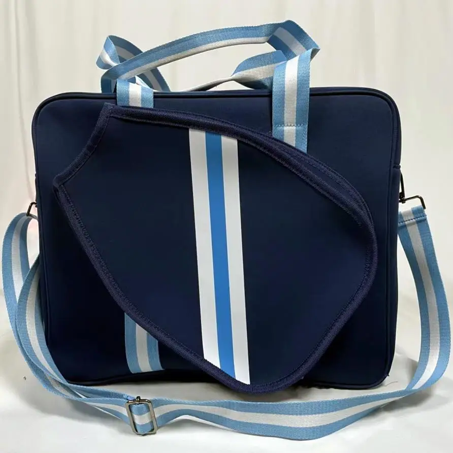 ready to ship leather tennis bag neoprene sling bag the pickelball paddle bag