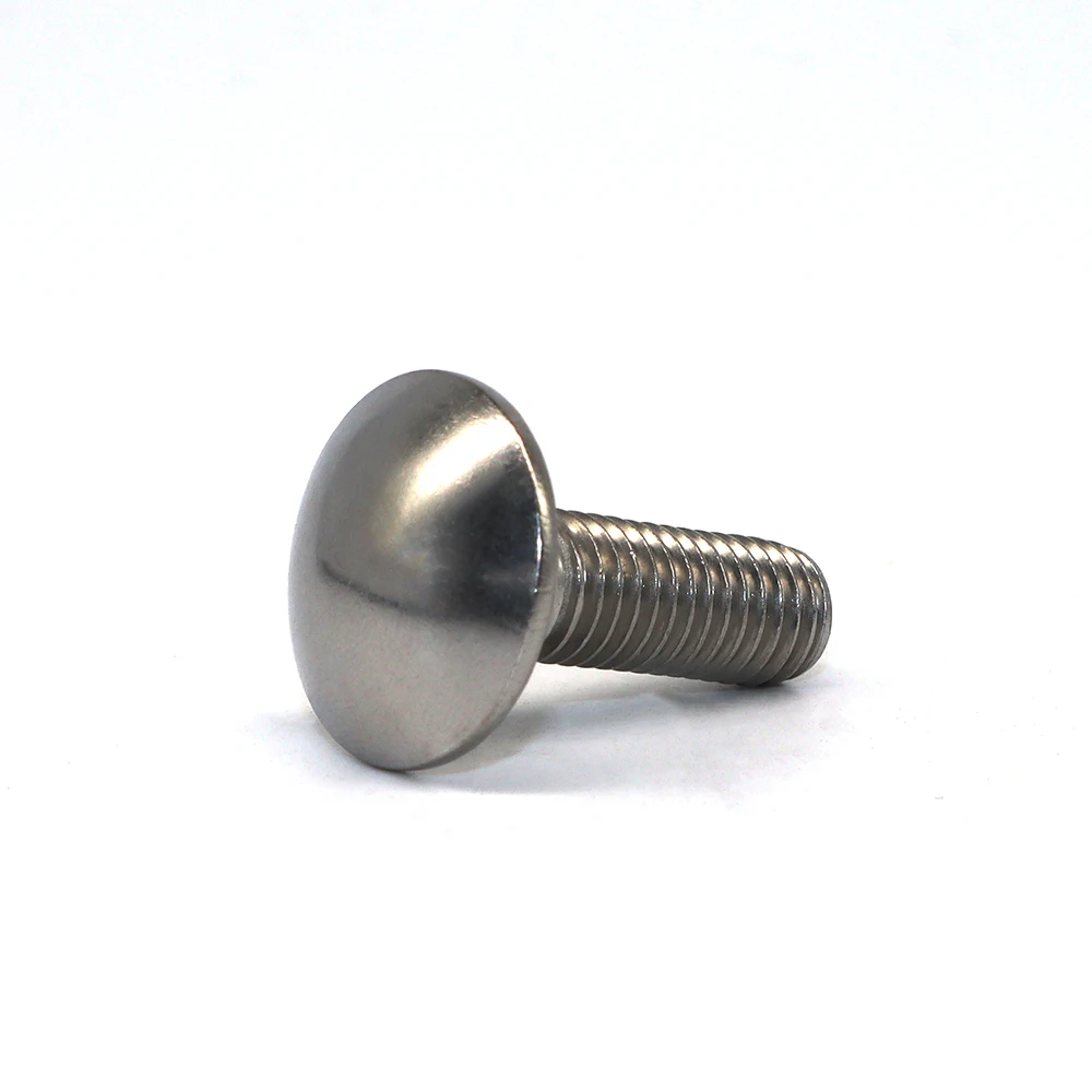 DIN 603 Carriage Binding Truss Head Screw Bolts Mushroom Round Head Square Neck Bolts Stainless Steel Screws