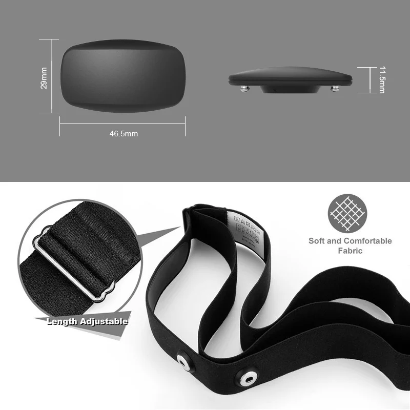  Монитор сердечного ритма Chileaf CL806 нагрудный ремень ANT BLE IP67 водонепроницаемый датчик HR для групповых тренировок