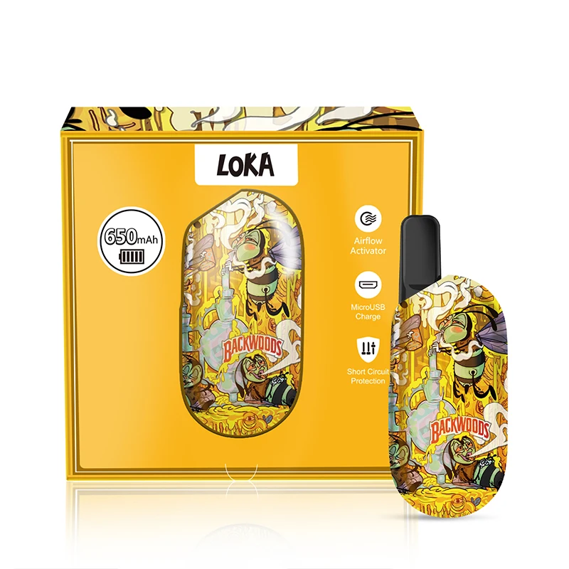 Новое поступление, аккумуляторная батарея LOKA Cbd 510, лидер продаж 2021, перезаряжаемая аккумуляторная батарея Cbd 650 мАч