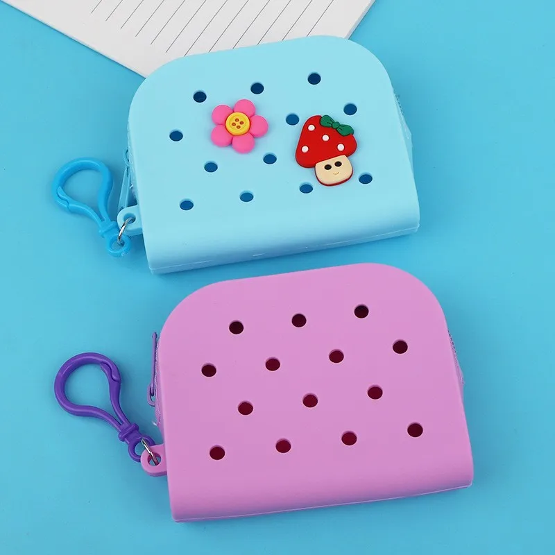 Cross-border Diy Silicone Women Creative Cute Pen Bag Receive Bags Storage Bag