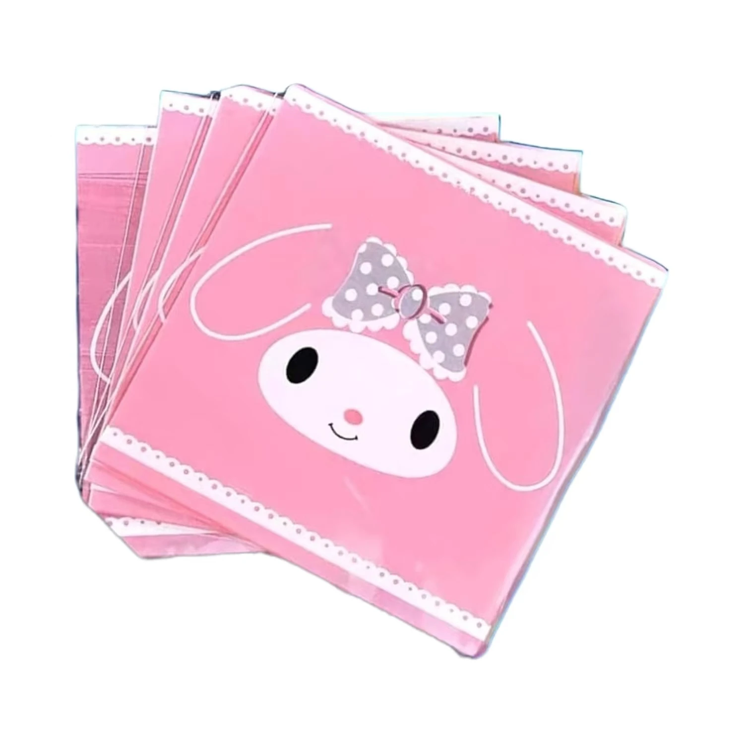 Kitty Cookie Bag homemade Pink Self Sealing Cute Bubble Gum Candy Pouch Cellophane Packaging Bags