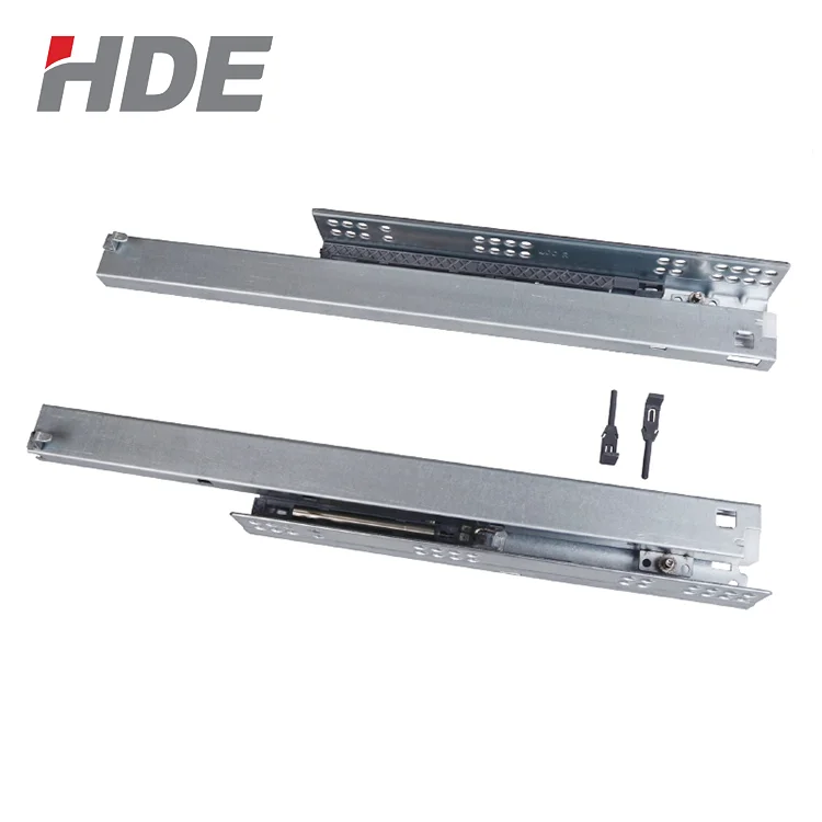 
Factory Top Grade Hot Selling Metal Tandem Concealed Drawer Slides Full Extension Soft Closing Undermount Slide 